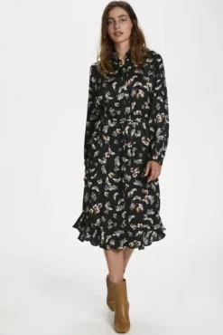 SOAKED IN LUXURY SESILI SHIRT DRESS LONG SLEEVE