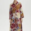 Soaked in Luxury Violetta Shirt Dress Pink Watercolour Print