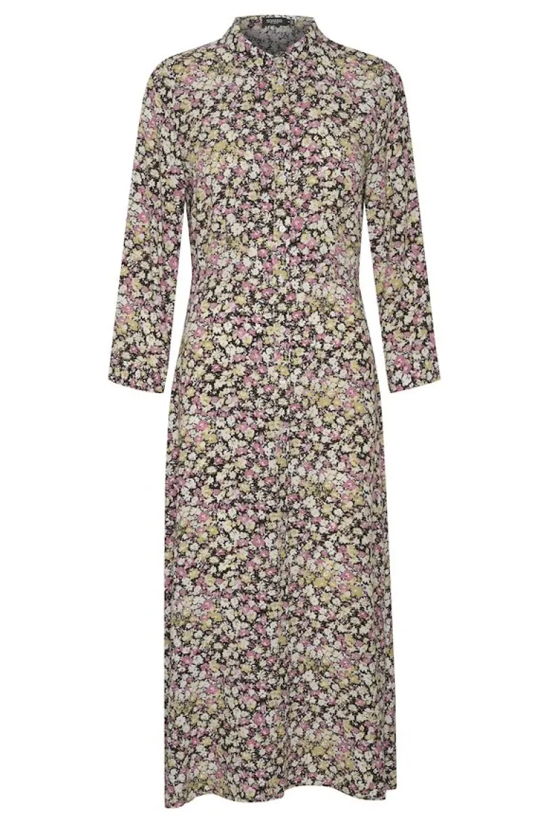 Soaked in Luxury Violetta Shirt Dress Silver Ferns