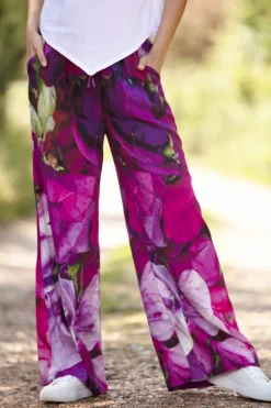 SWEET PEA WIDE LINEN TROUSERS