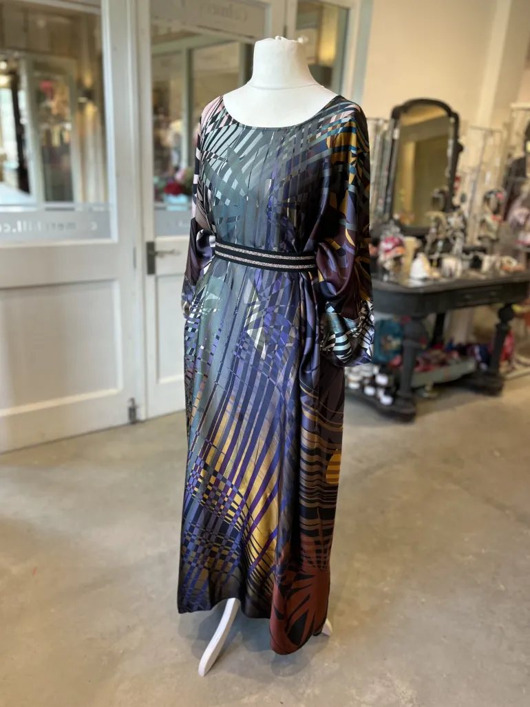 Thanny Maxi Kaftan Palm Print