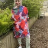 Thanny Oversized Tunic Top Red