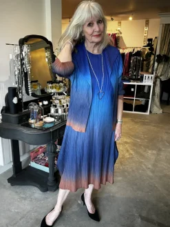 Thanny Plissé Jacket Blue Ombre