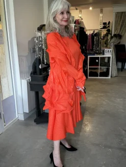 Thanny Plissé Jacket Orange