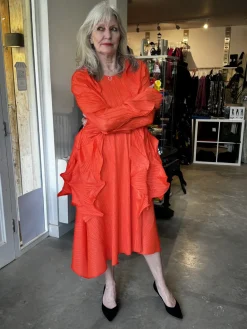 Thanny Plissé Jacket Orange