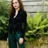Thanny Short Plissé Jacket Black