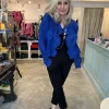 Thanny Short Plissé Jacket Royal Blue