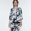 Vetono Print Jacket Black