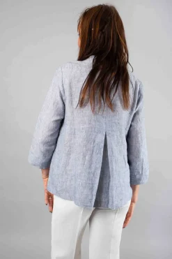 Vetono Short Jacket Blue Melange