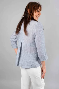 Vetono Short Jacket Blue Melange
