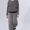VETONO STRIPED JUMPER WITH POCKETS
