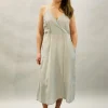 YAVI COTTON SILK SLIP SILVER