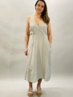 YAVI COTTON SILK SLIP SILVER