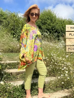 Yavi Floral Tunic Lime