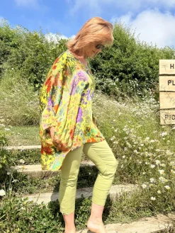 Yavi Floral Tunic Lime