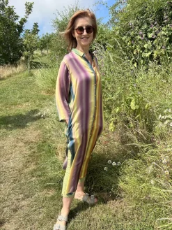 Yavi Long Multicolour Shirt Dress