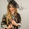 YAVI SILK VELVET ANJALI COAT - 100CM