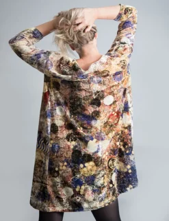 YAVI SILK VELVET DRESS CIRCLES